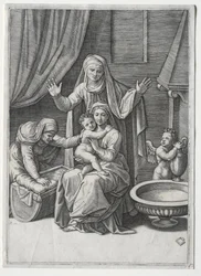 La Vergine e la Culla con Santa Elisabetta e Sant
