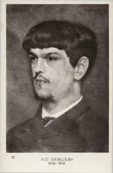 Claude Debussy, compositore francese (1862-1918)