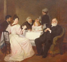 Riunione di famiglia a casa di Madame Adolphe Brisson, 1893