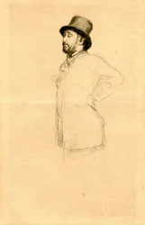 Edgar Degas con cappello