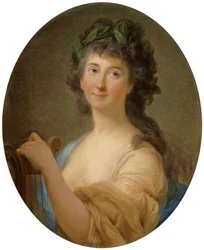 Ritratto di Catherine Gattai Tomatis in veste di musa ispiratrice