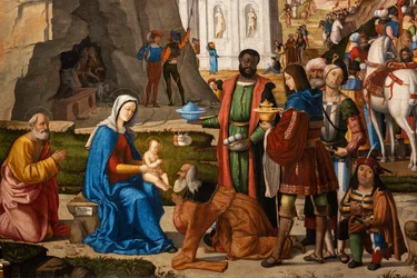 Adorazione dei Magi (dettaglio)