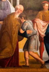 Il ritorno del figliol prodigo, particolare