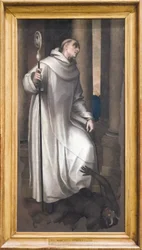 San Bernardo che schiaccia un demone