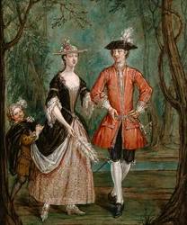 Signora e gentiluomo con un paggio