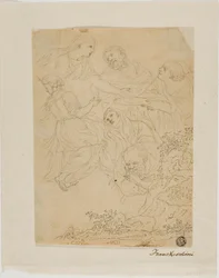 Schizzi di figure, paesaggio