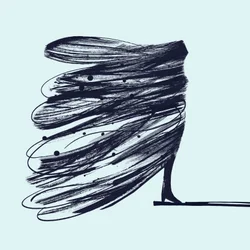 La ragazza farfalla, 2014 (inchiostro su carta)