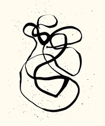 Vibrazione_03, 2023 (inchiostro su carta)