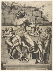 Laocoonte e i suoi figli attaccati dai serpenti