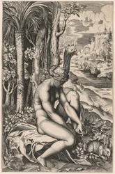 Venere ferita da una spina di rosa