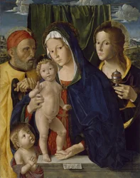La Sacra Famiglia con San Giovanni Battista e Santa Maria
