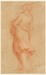Disegno, Una giovane donna (Santa Maria Maddalena sotto la croce), 1550-75