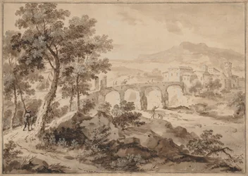 Paesaggio con ponte, 1700-1729