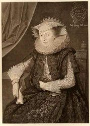 Mary Sidney, contessa di Pembroke, da James I e VI, stampato da Manzi Joyant & Co. Parigi, 1904