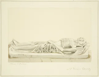 Effigie su un monumento nella Chiesa di San Pietro
