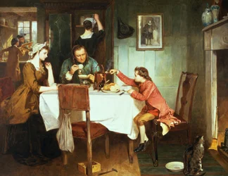 Il giovane James Watt che gioca con il vapore