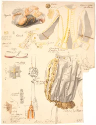 Dettagli del costume da cavaliere dell