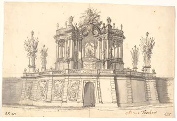 Bozza per decorazione con sigillo di vittoria o simile