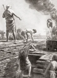 La costruzione di una Ziggurat, le enormi torri del tempio piramidale che furono costruite per la prima volta nelle città-stato sumere, da Hutchinson