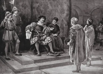 Thome de Sousa, primo governatore generale del Brasile (litografia)
