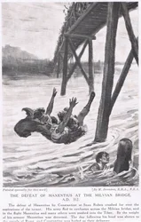 La sconfitta di Massenzio a Ponte Milvio nel 312 d.C.