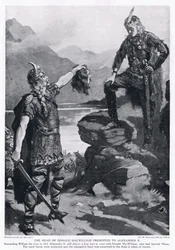 La testa di Donald MacWilliam presentata ad Alessandro II AD1214