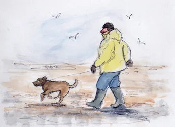 Passeggiando il cane - 01