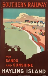 Isola di Hayling, poster pubblicitario della Southern Railway