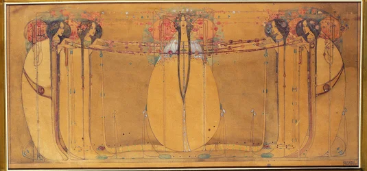 Regina di Maggio, Cartone per Pannello per Ingram Street Tearooms, c.1900