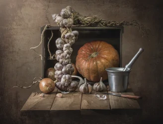 Raccolto autunnale rustico