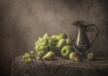 Natura morta vintage con frutta