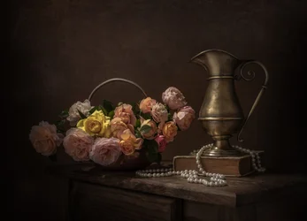 Natura morta con rose d