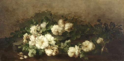 Natura morta con chitarra e rose