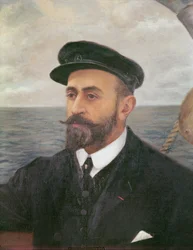 Ritratto di Jean Charcot (1867-1936) di sua moglie