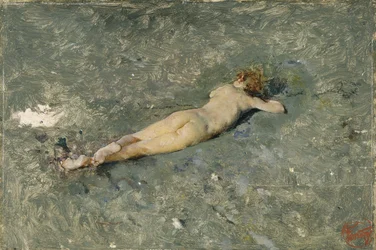 Nudo sulla spiaggia a Portici, 1874