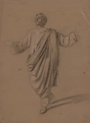 Studio accademico di una figura maschile