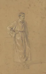 Studio accademico di una figura maschile