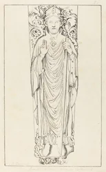 Vescovo Wulstan, nella cattedrale di Worcester