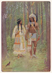 Illustrazione per Hiawatha di Longfellow