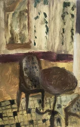 Al ristorante di Parigi, 2019 (olio su carta)