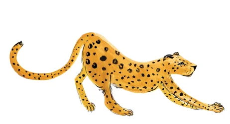 Leopard Yoga, 2020 (acquerello su carta)