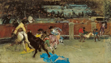 Corrida. Picador ferito - Fortuny, Maria - ca 1867