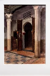 Angolo di cortile moresco, circa 1870-71