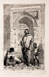 Famiglia marocchina, 1862 circa (acquaforte su carta)