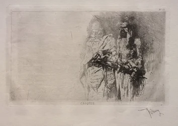 Schizzo (Due figure arabe)