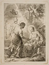 Riposo durante la fuga in Egitto