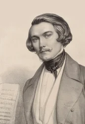 Ritratto del pianista e compositore Alfred Quidant