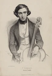 Ritratto del violoncellista e compositore Hippolyte Prosper Seligmann
