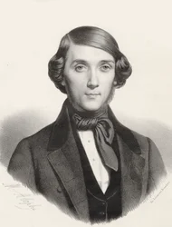 Ritratto del pianista e compositore Jean-Henri Ravina 1818-1906, ca 1845