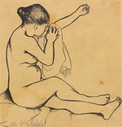 Nudo femminile seduto